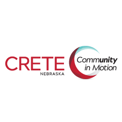 Crete, NE: Community in Motion logo