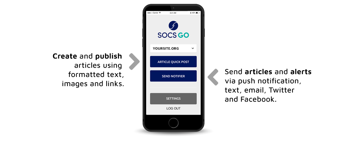 SOCS GO App Features