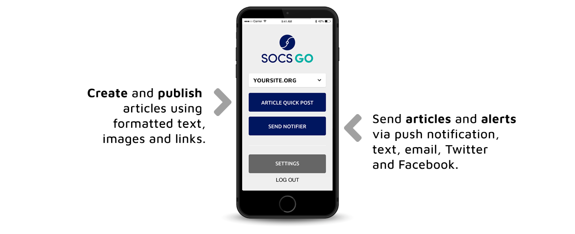 SOCS GO Features SOCS GO App Features